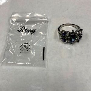 Purple Flower Ring size 9